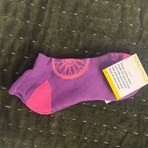 SoulCycle Vibrant Purple and Pink Ankle Socks